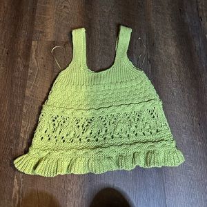 Zara green knit tank